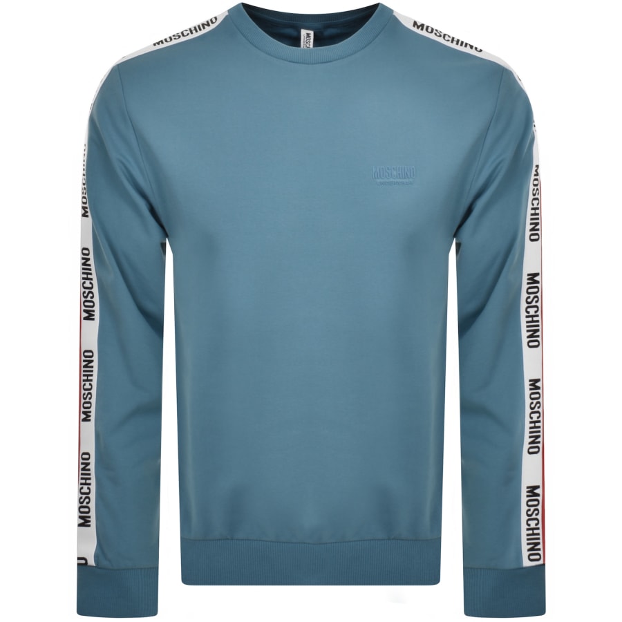 Moschino Tape Logo Sweatshirt Blue